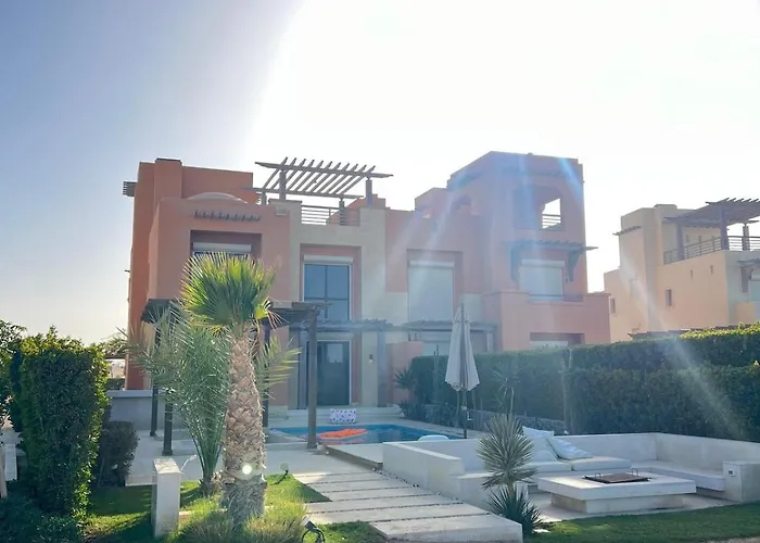 Lagon & Sea View Heated Private Pool & Jacuzzi Gouna Ancient فيلة