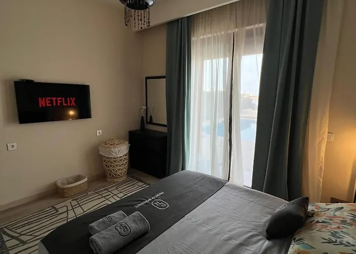 Lagon & Sea View Heated Private Pool & Jacuzzi Gouna Ancient فيلة *