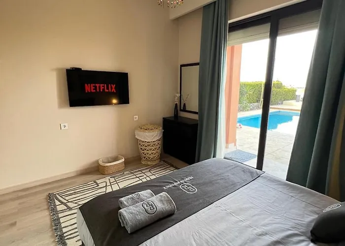 Lagon & Sea View Heated Private Pool & Jacuzzi Gouna Ancient فيلة *