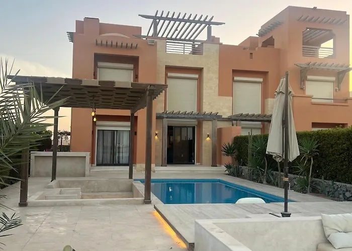 Lagon & Sea View Heated Private Pool & Jacuzzi Gouna Ancient فيلة الغردقة