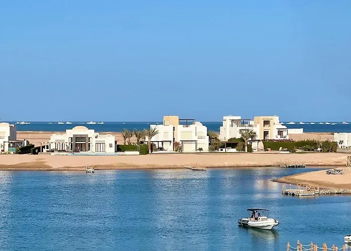 Lagon & Sea View Heated Private Pool & Jacuzzi Gouna Ancient فيلة