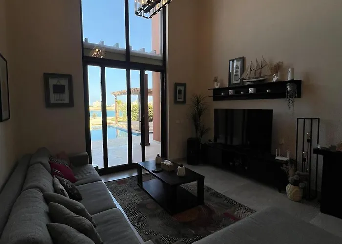 Lagon & Sea View Heated Private Pool & Jacuzzi Gouna Ancient فيلة